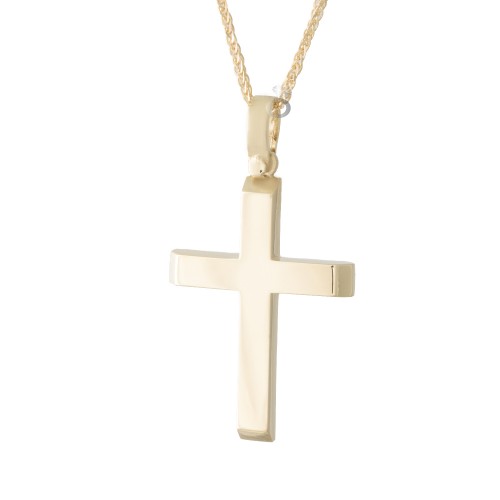 Βαπτιστικός Σταυρός 14 καρατίων Για Αγόρι